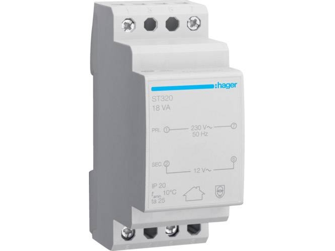 Hager Sikkerhedstransformator 12 V 1,5 A St320 ( St320 )