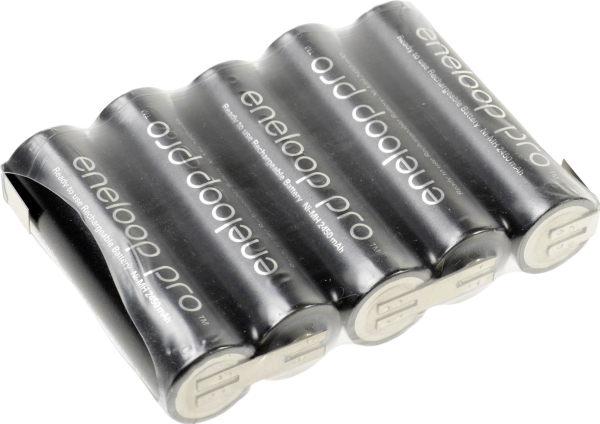 Panasonic Eneloop Pro Serie F1x5 Batteriepack 5X R6 (Aa) Z-Loddefane Nimh 6 V 2450 Mah