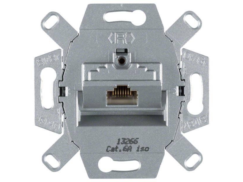 Hager G3139 Tilbehør Til Elektriske Fodpaneler Enhedsindsats Rj45 Cat.6 1 Stk (G3139)