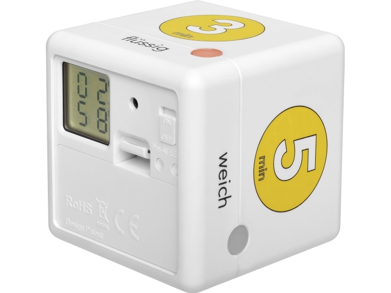 TFA Dostmann Cube Timer Äggklocka vit, gul digital | Sport & Träning - Sportutrustning - Träningsredskap | GameStuff