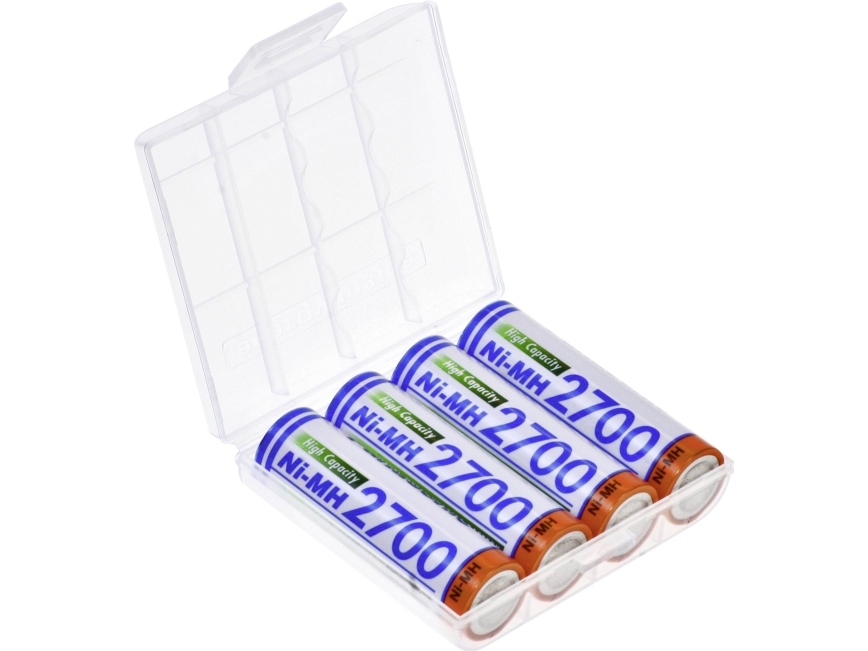 Panasonic Hr-3U + Box Wiederaufladbare Aa-Batterie Nimh 2700 Mah 1,2 V 4 Stück
