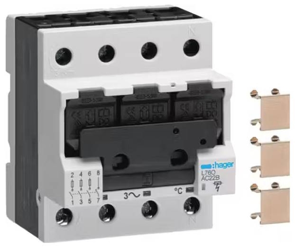 Hager-Afbryder L76o Til Sikringer D02 63A 3-Polet (L76o)
