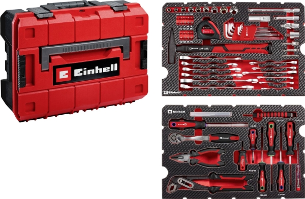 Einhell E-CASE 370570 Verktygsl&aring;da, med utrustning 80 delar (B x H x D) 44,4 x 32,9 x 13,1 cm