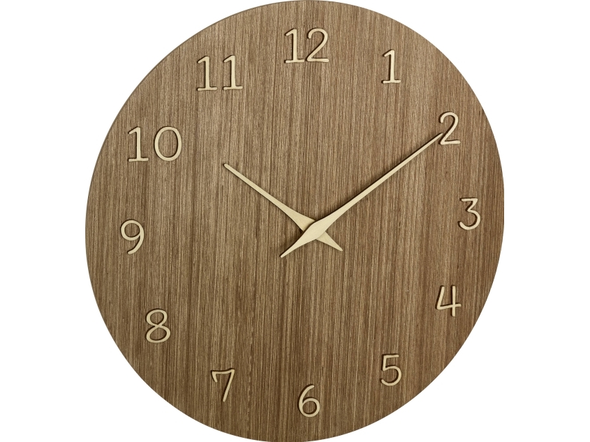 TFA 60.3072.23 Quartz väggklocka 298 mm x 41 mörkt trä (60.3072.23) | Möbler - Tillbehör - Väggklockor | GameStuff