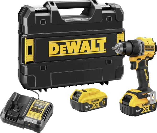 Dewalt Dcd794p2t-Qw Dcd794p2t-Qw Akku-Bohrschrauber 18 V 5 Ah Lithium Inkl. Zusatzakku, Inkl. Ladegerät, Koffer