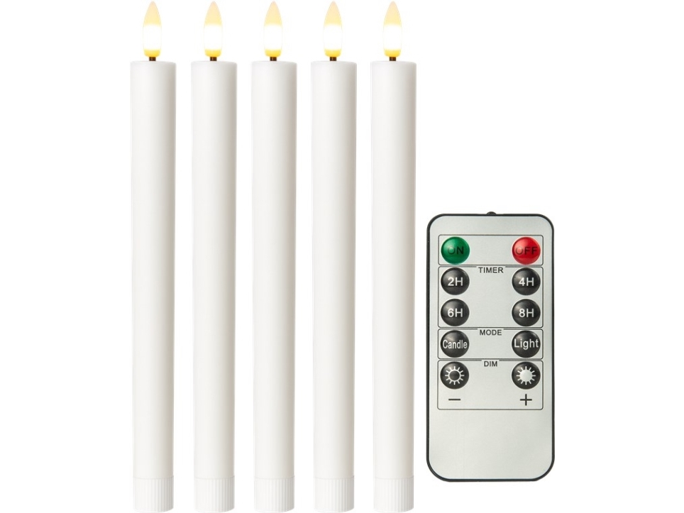 Goobay 77750, Dekorativ lysfigur, Hvid, Aluminium, Glas, Polykarbonat (PC), 2 t, 8 t, Lys