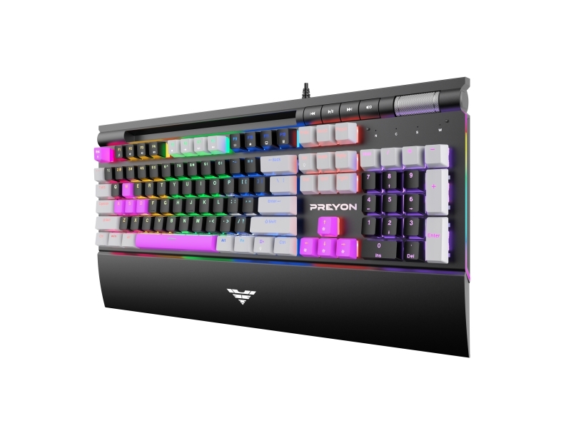 Preyon Long Scratch Brown Gaming Keyboard