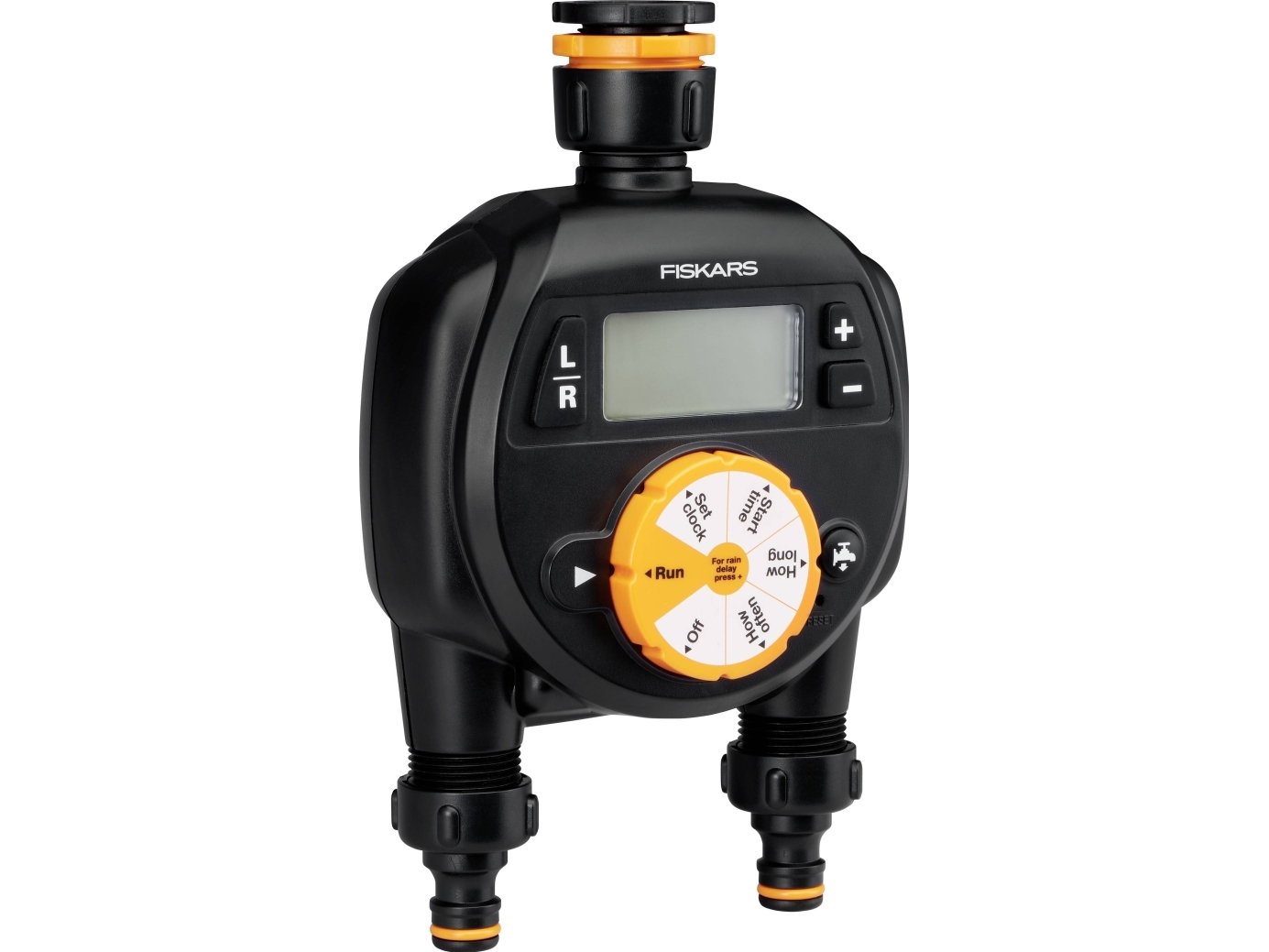 Alternativ bild 0 för Fiskars 1054792, Digital bevattningstimer, 360 min, Svart, 1 styck
