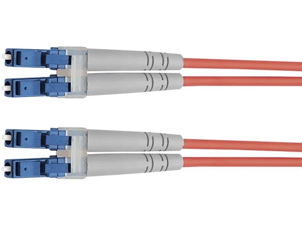 Telegärtner 100011512 Fiberoptisk kabel Anslutningskabel [1x LC-kontakt - 1x LC-kontakt] 50/125 µ Multimode OM4 10,00 m