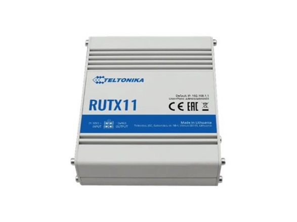 Teltonika Rutx11, Wi-Fi 5 (802.11Ac), Dual-Band (2,4 Ghz/5 Ghz), Eingebauter Ethernet-Anschluss, 3G, 4G, Grau