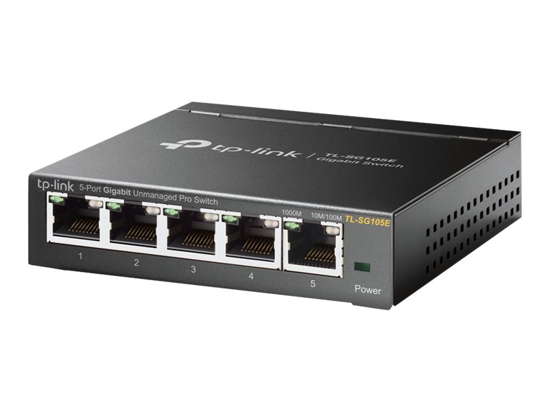 Tp-Link Tl-Sg105e(Un), Managed, L2, Gigabit Ethernet (10/100/1000)