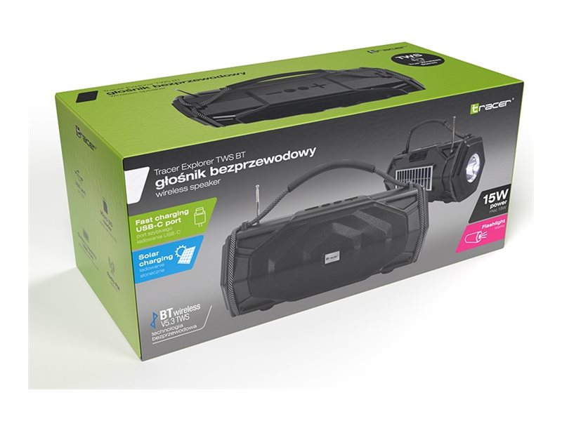 Tracer Explorer Tws Bt, 1.0 Kanäle, 1-Weg, 15 W, 15 W, 15 W, 122 - 20000 Hz