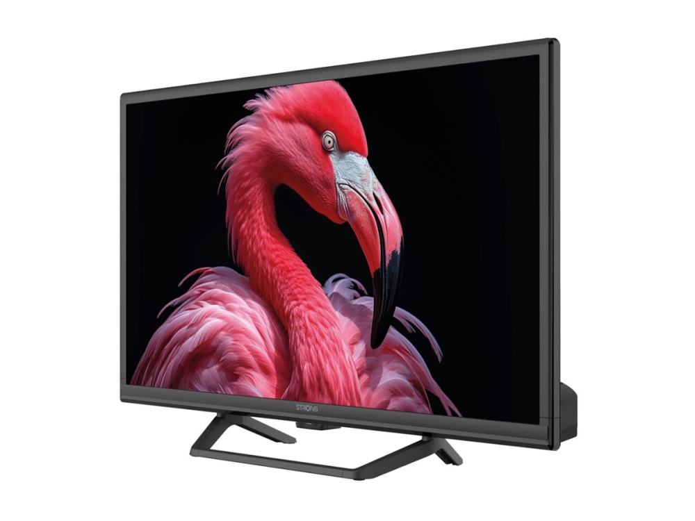 Strong 24" Fladskærms TV LED 720p HD 12V GOOGLE TV Central Stand | HDR 10