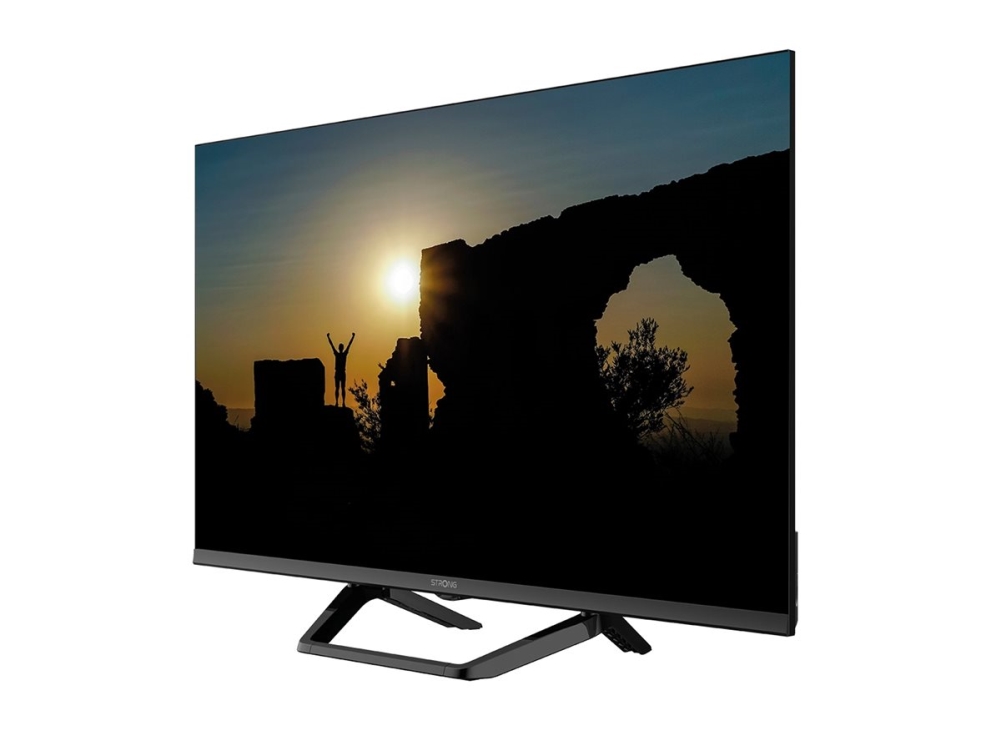 Strong 32" Fladskærms TV LED 720p HD 12V GOOGLE TV Central Stand | HDR 10