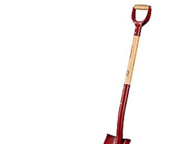 Fiskars Gartenspaten Classic - Abgerundete Klinge Aus Borstahl, Lackierter Griff, Fsc, L=106Cm