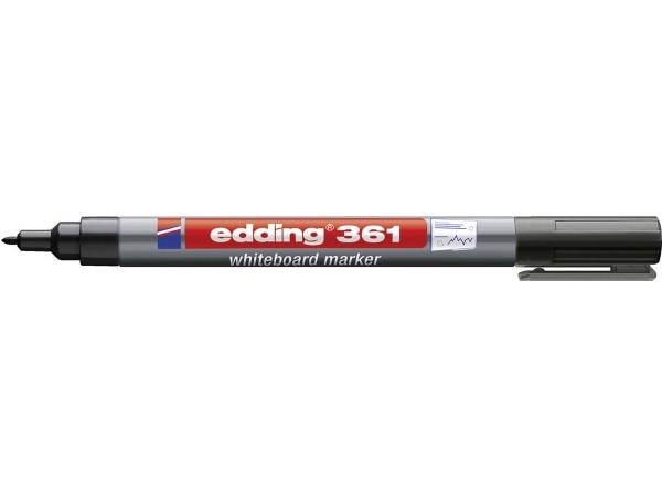 Edding e-361, 1 stk, Sort, Sort, Grå, 1 mm | Skrivredskap - Märkpennor - Whiteboard pennor | GameStuff
