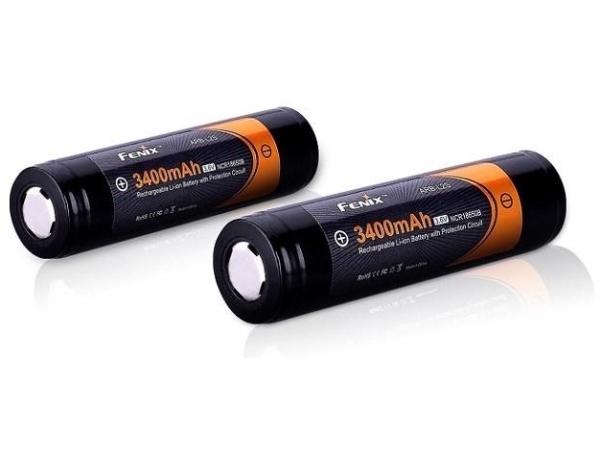 Fenix ARB-L2S 18650, Batteri, Svart, Litium-Ion (Li-Ion), 3400 mAh, 3,6 V, 18,5 mm | EL Artiklar - Batteri - Övriga batterier | GameStuff