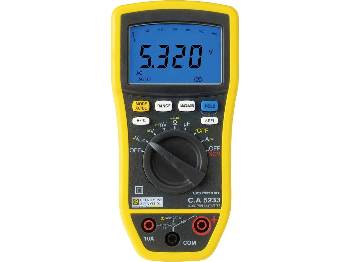 Chauvin Arnoux P01196733 Hånd-Multimeter Digital Cat Iv 600 V, Cat Iii 600 V Visning (Anzahl): 6000