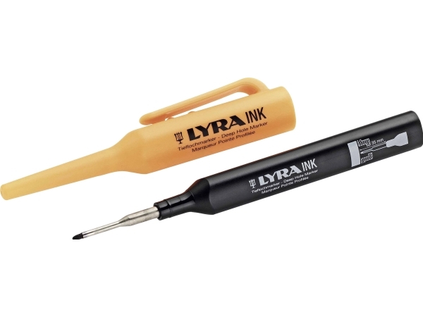 Cimco 212184 Dybhulmarker stregbredde 1 mm Blå 1 stk