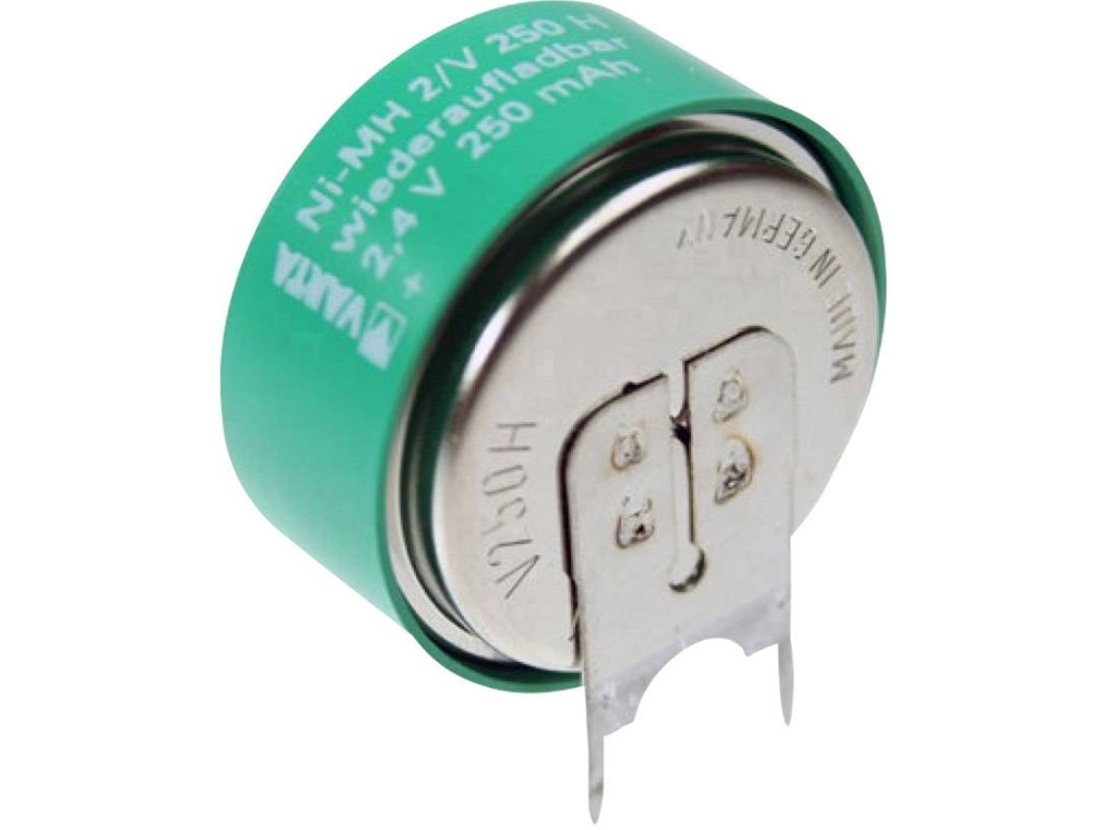 Varta V2/250H-SLF ++/- Ladattava nappiparisto 250H NiMH 250 mAh 2,4 V 1 kpl 1 kpl