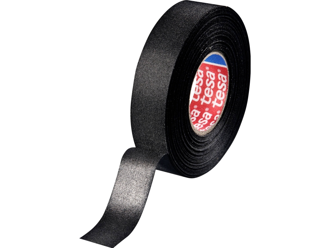 tesa PV10 51025-00002-10 Tekstiltape Sort (L x B) 25 m x 19 mm 25 m