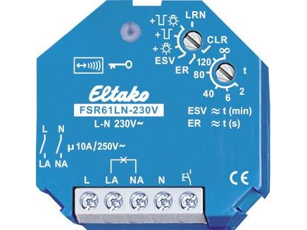 Eltako FSR61LN-230V Radio/trådlös kontakt Inbyggd strömbrytare Effekt (max.) 2000 W Räckvidd (max. i öppen terräng) 30 m | Huset - Husautomatisering | GameStuff