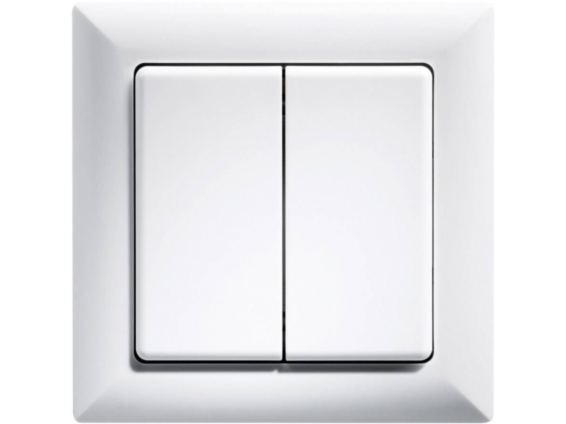 ELTAKO FT55-rw radiopainike puhtaanvalkoinen, keinulla ja kaksois keinulla (30000592)