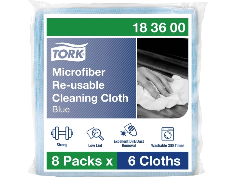 Tork Mikrofiberklude 30,5 Cm X 30,5 Cm