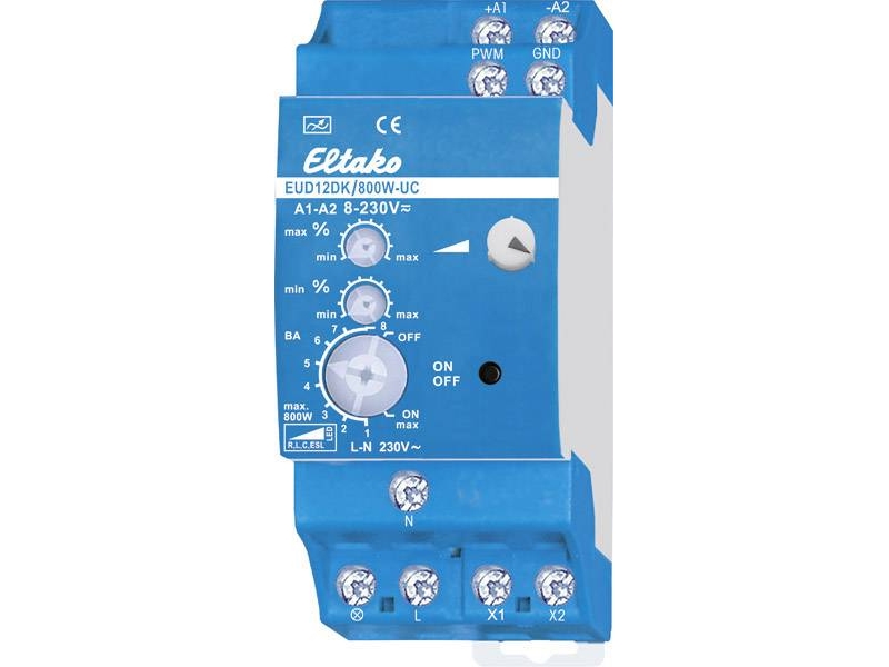 Eltako EUD12DK/800W-UC Yleishimmenninkytkin, jossa on kiertonuppi
