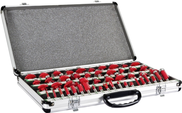 Holzmann Maschinen OFS50 Frässats med skaftdiameter 8 mm 50 delar | Elverktyg - Tillbehör - Tillbehör till Handoverfräs | GameStuff