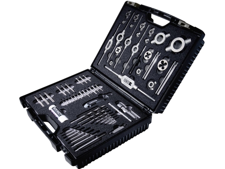 Exact 70511 Kierteityssarja 61 kpl HSS metrinen M3, M4, M5, M6, M8, M10, M12 M3, M4, M5, M6, M8, M10, M12