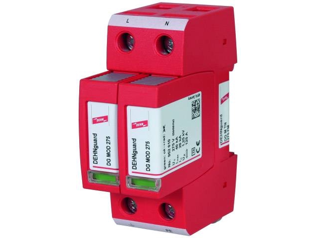 Dehnin ylijännitesuoja tyyppi 2 2-napainen (DG M TN 275 FM)