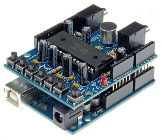 VMA02 Audio shield til Arduino (færdigsamlet)
