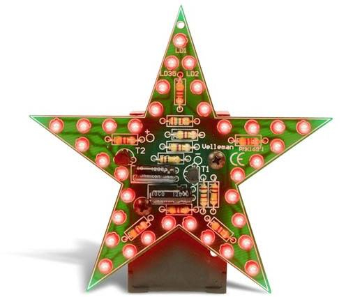 Blinkende rød stjerne (Lodde-miniKit)