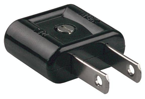 Bachmann - Strøm-konnektor - 2-polet (P) - sort - USA