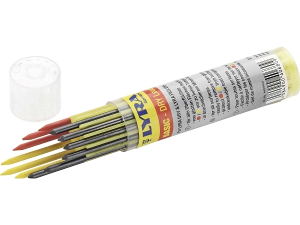 Cimco 212154 reserve-patroner Rød, Gul, Grafit 12 stk