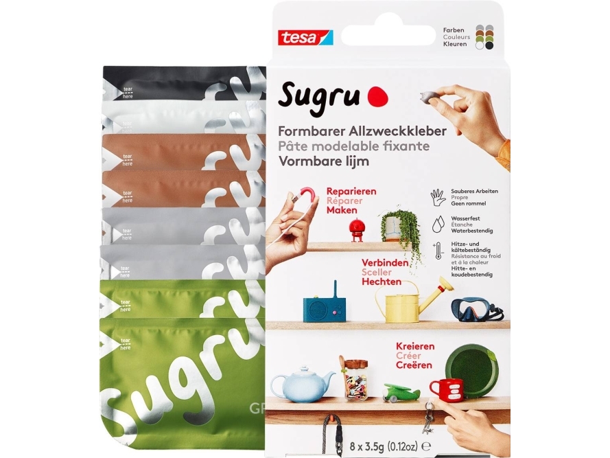 tesa Sugru støbbar universallim 8s forskellige farver