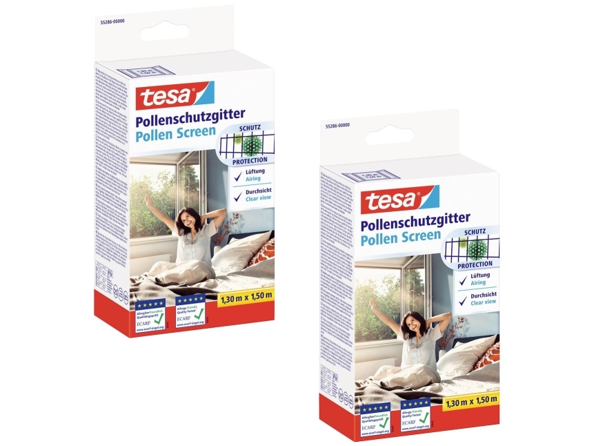 Tesa 55286-00500-01 Pollenbeskyttelsesgitter Antracit 2 Stk