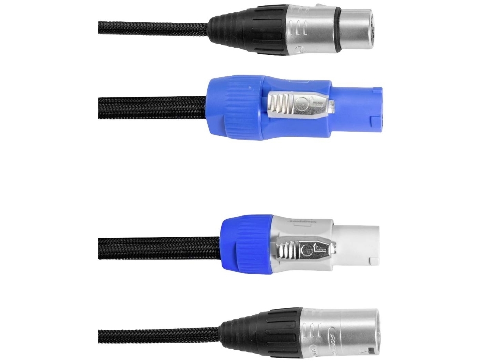 Eurolite Kombi Kabel DMX & PowerCon / 5 pin XLR - 5 meter