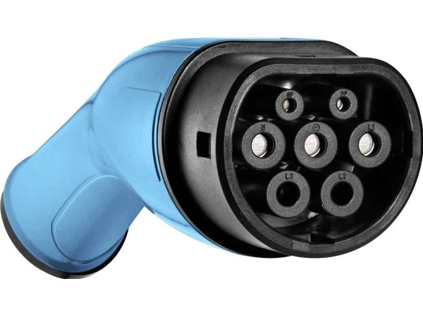 Typ2-kontakt för laddning av elbilar Akyga AK-SC-E17 3-fas 32A hona blå | Bilvård & Biltillbehör - Garage utrustning - Laddningsställ & Laddkablar | GameStuff