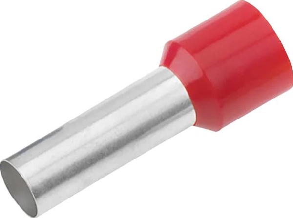 Cimco 187007 Kabelschuh 1 Mm² Teilisoliert Rot 100 Stk.