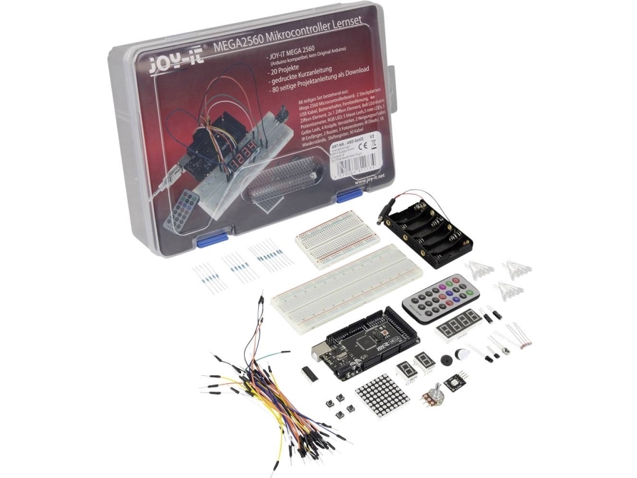 Joy-it ard-set01 Arduino Mega2560 Elektronikset Undervisningssæt | Komponenter - Utvecklingskit - Arduino-kort | GameStuff