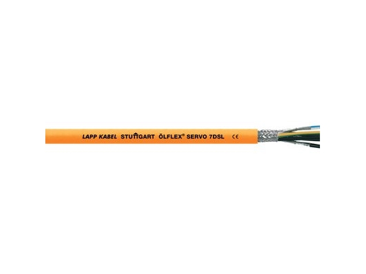 Lapp Ölflex Servo 7Dsl, Kabel Für Mittlere Spannung, Orange, Polyvinylchlorid (Pvc), Polypropylen, Kupfer, 1.5 Mm²