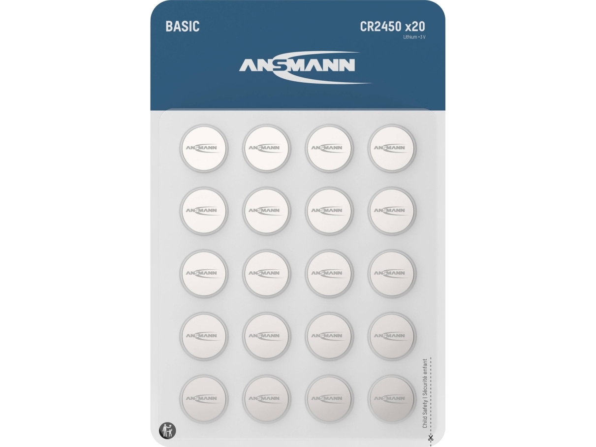 Ansmann Knapcellebatteri Cr 2450 3 V 20 Stk 600 Mah Lithium