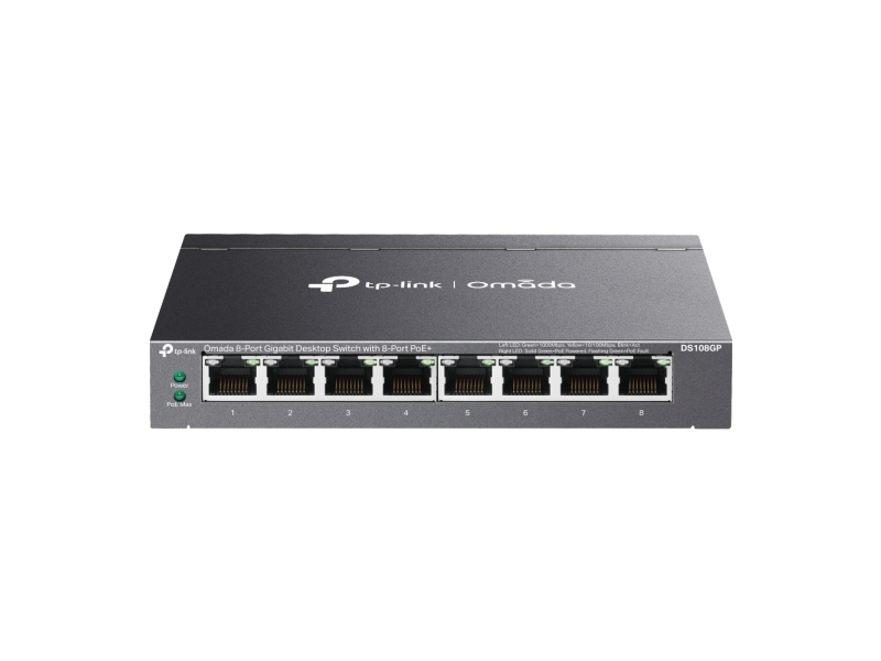 Tp-Link Omada Ds108gp, Unmanaged, Gigabit Ethernet (10/100/1000), Power Over Ethernet (Poe)
