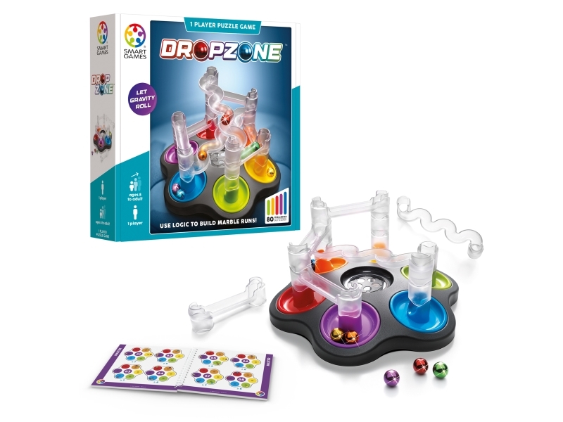 Smartgames Dropzone, Legetøj Marmorkuglebane, 8 År