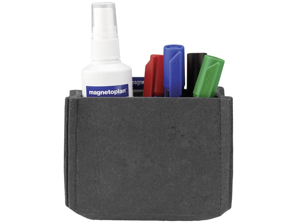 Magnetoplan magnetoTray MEDIUM 1227701 Magneettinen kynäteline (S x K x S) 130 x 100 x 60 mm Harmaa