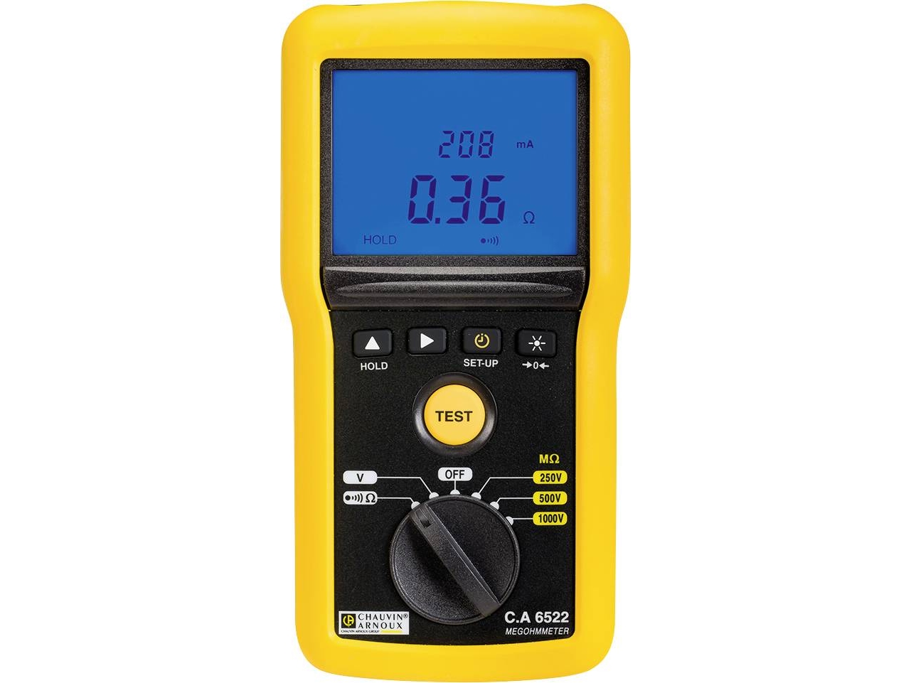Chauvin Arnoux C.A 6522 Isolationsmåler 250 V, 500 V, 1000 V 40 GΩ | EL Artiklar - Verktyg för EL - Test- och kontrollutrustning | GameStuff
