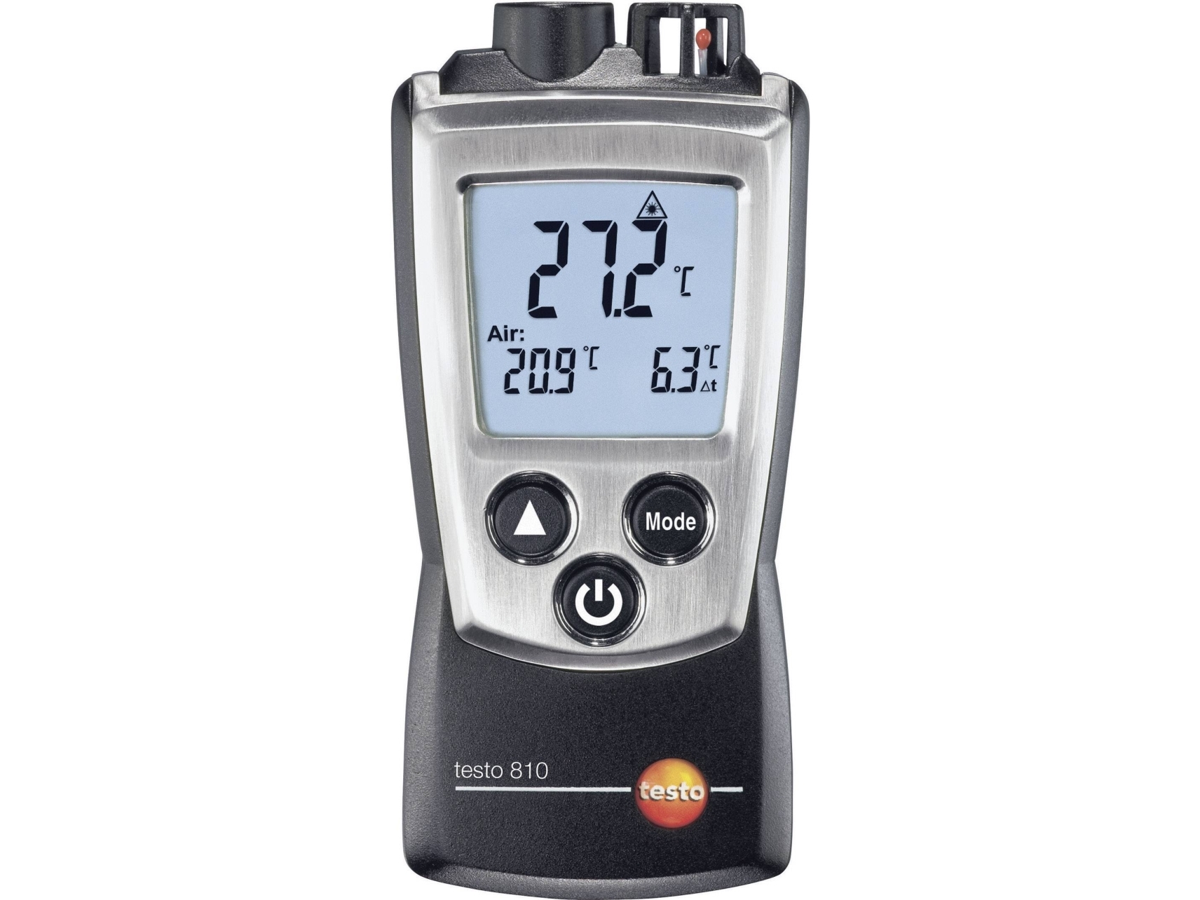 Testo 810 Infrarødt Termometer Kalibrering Efter (Dakks) Optik (Termometer) 6:1 -30 - +300 °C Kontaktmåling