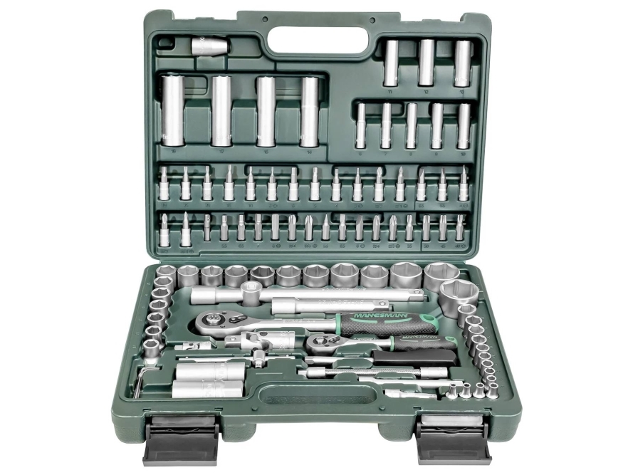 Brüder Mannesmann Yläavainsarja Metrinen 1/4 (6,3 mm), 1/2 (12,5 mm) 94-osainen M98410